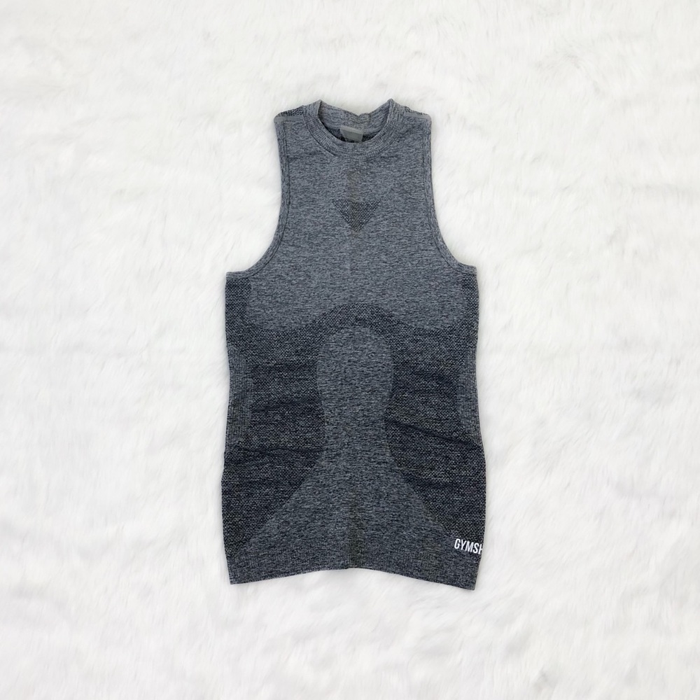 Gymshark Ombre Seamless Vest Grey